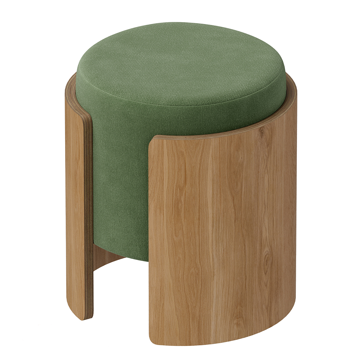 Leather Pouf 001